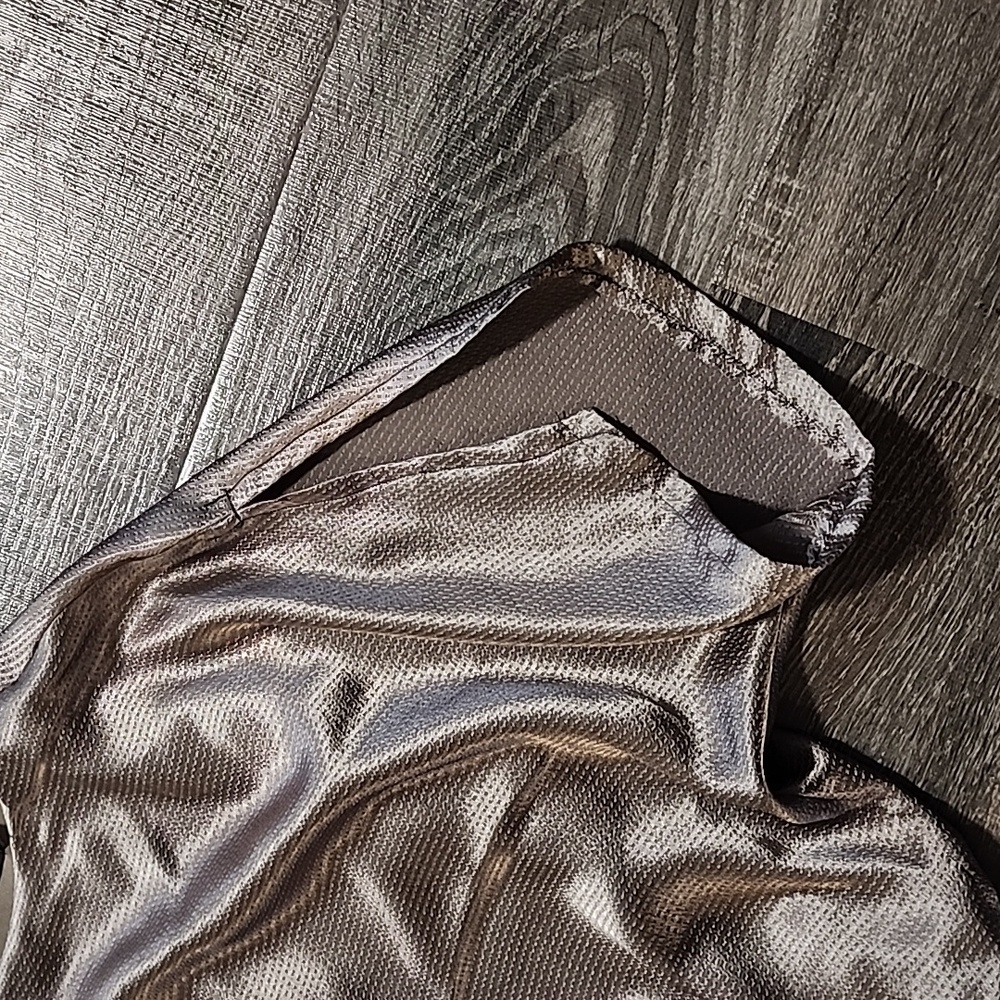 🦇 The Limited Shimmering Taupe Mini Dress 🦇 - Picture 2 of 5